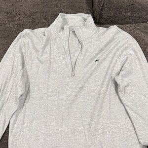 Vineyard Vines Light Gray Quarter-Zip Pullover
